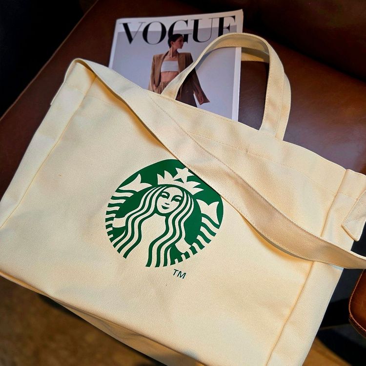스타벅스 가방 스타벅스 에코백 스타벅스 대용량 숄더백 이미지