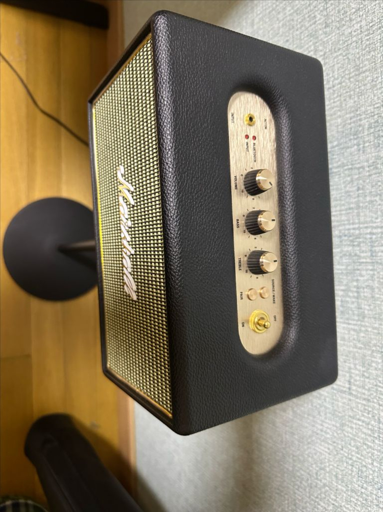 마샬 액톤 블루투스 스피커 블랙 스탠드 포함--1