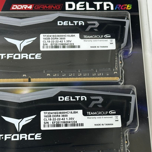 [미개봉신품] T-Force DDR4-3600 CL18 Delta RGB 블랙 패키지 32GB(16Gx2)
