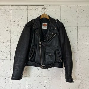 38 할리데이비슨 가죽 라이더자켓 블랙 L 이미지