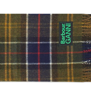 가니 바버 콜라보 머플러 Barbour Ganni Tartan Check Scarf