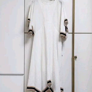 새상품/the ilma 린넨 테이핑 원피스L/66