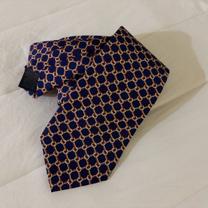 브룩스 브라더스 실크 넥타이 네이비&패턴 새것수준