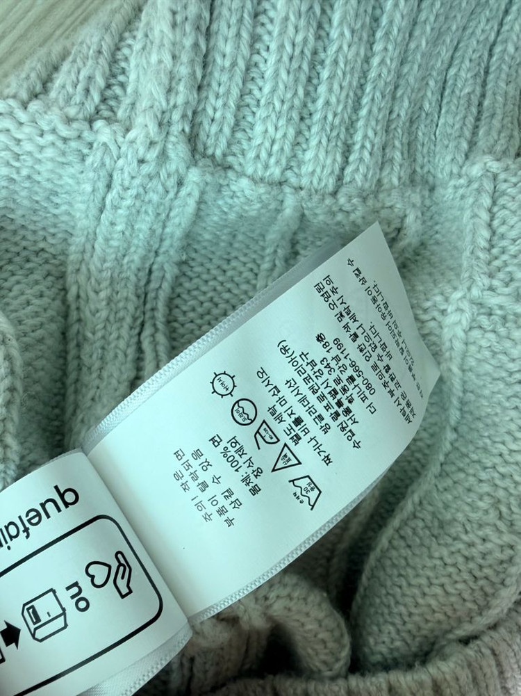 폴로 랄프로렌 케이블 니트 코튼 스웨터 베스트 M(100) 그레이컬러 새것--5