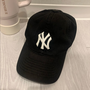 블랙 MLB 뉴욕 볼캡 모자 (남여공용)