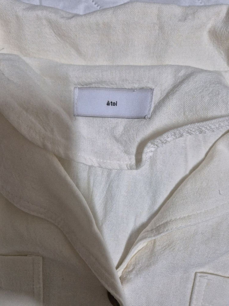 아뜨와 atoi 아이보리 린넨 점프수트 이미지