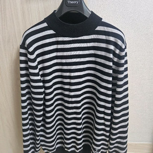 건지울른스 스트라이프 모크넥 니트 L 메리노울 이미지