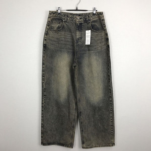 토피 TOFFEE 더스티 와이드 데님 팬츠 청바지 새상품 남성L 이미지