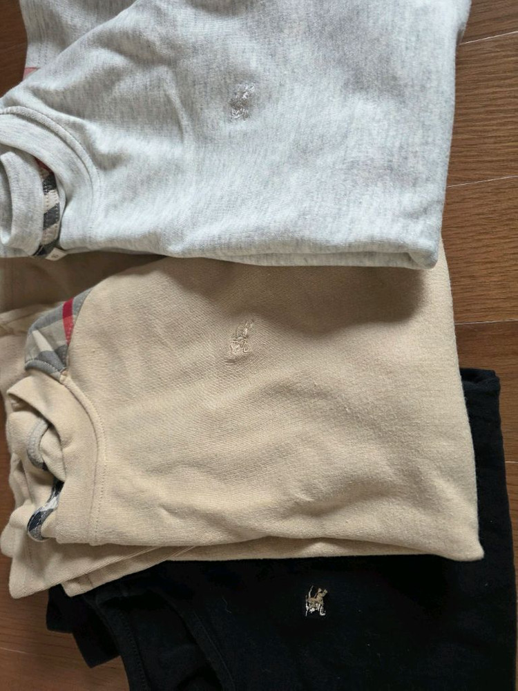 버버리 키즈 긴팔 티셔츠 3벌 이미지