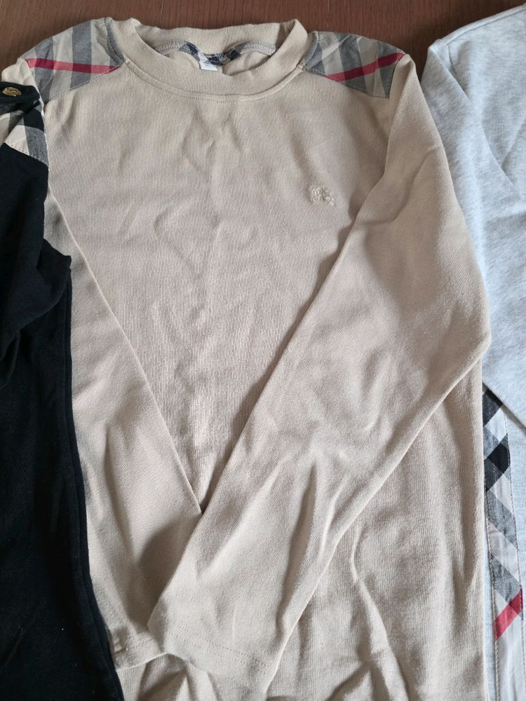 버버리 키즈 긴팔 티셔츠 3벌 이미지