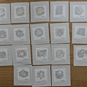 <전종>미개봉 포켓몬 세븐일레븐 4탄 띠부씰 도시락 4탄 이미지