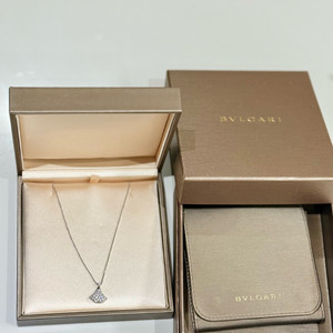 불가리 디바스 드림 목걸이 다이아 풀파베 화이트골드