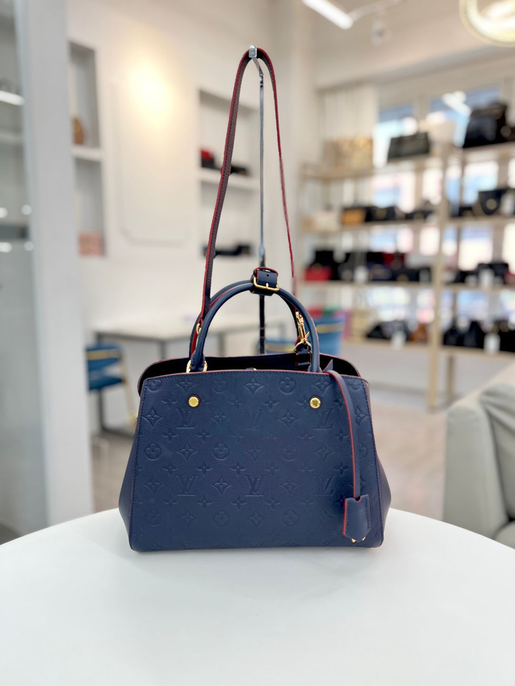 [중고명품 럭스올 울산점]루이비통 앙프렝뜨 몽테뉴 MM 토트 숄더백--5