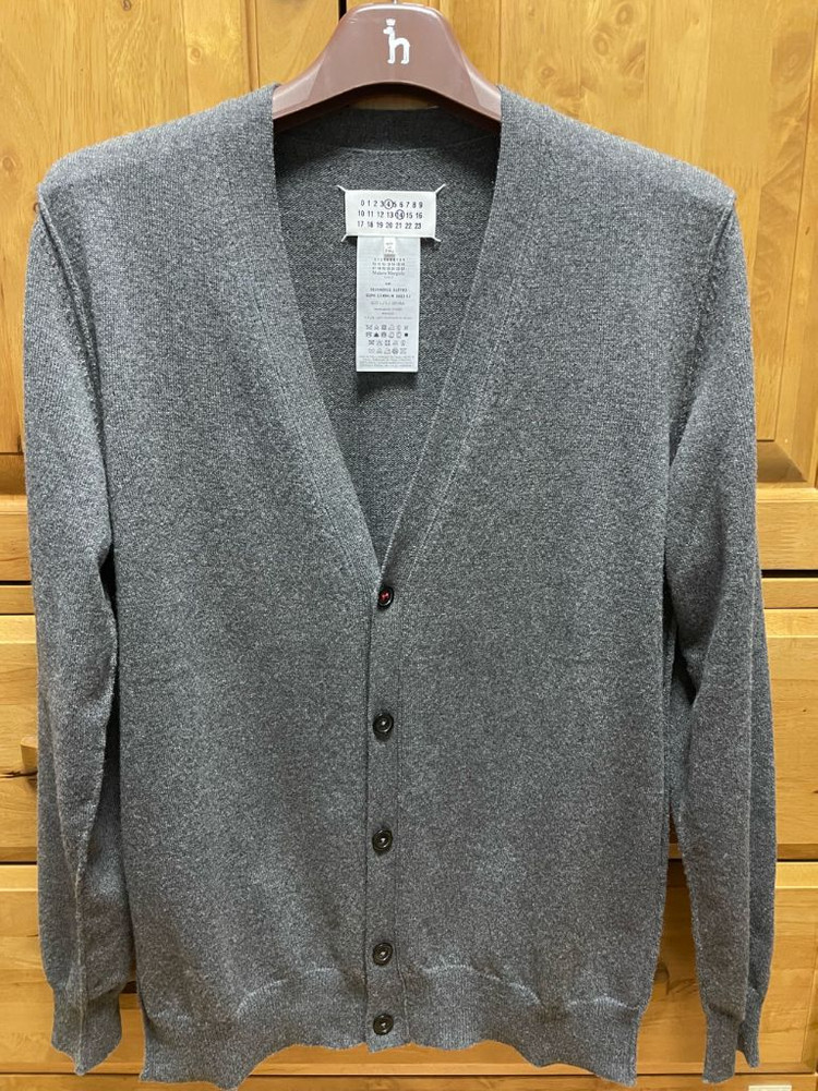 (급처) 메종 마르지엘라 캐시미어 가디건 실버 L 이미지