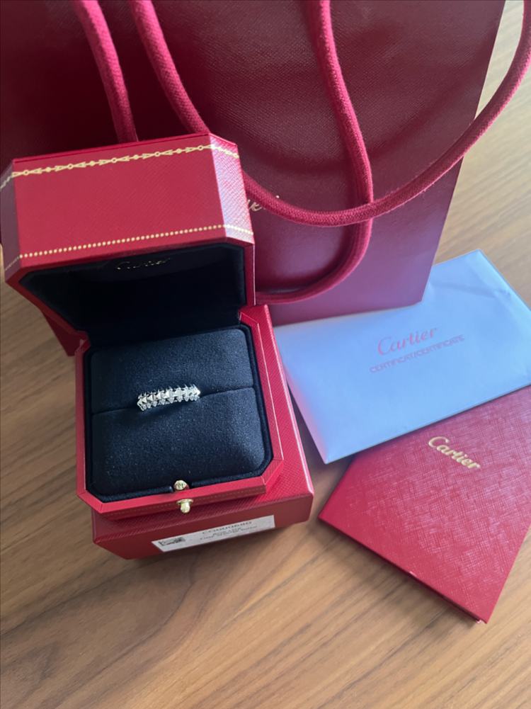 까르띠에 클래쉬드링 화이트골드 52호--1