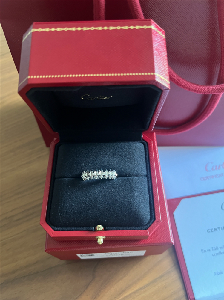 까르띠에 클래쉬드링 화이트골드 52호--2