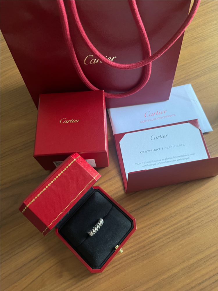 까르띠에 클래쉬드링 화이트골드 52호--3