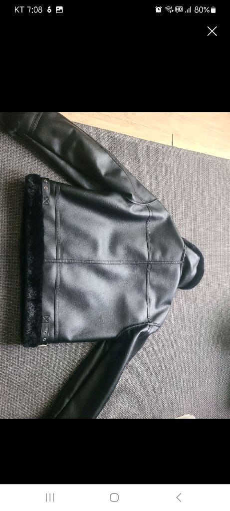 비건 레더 무스탕--3