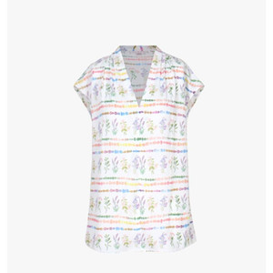 mandarin 만다린 플라워 블라우스