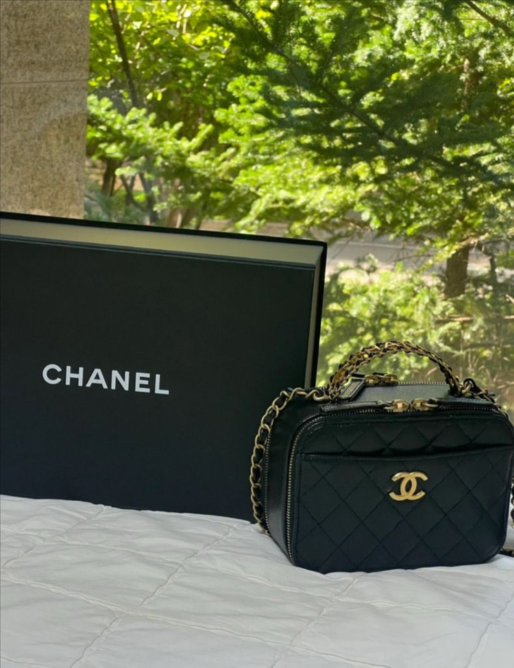 샤넬 탑핸들 베니티 케이스 코스메틱백(네고가능) 이미지