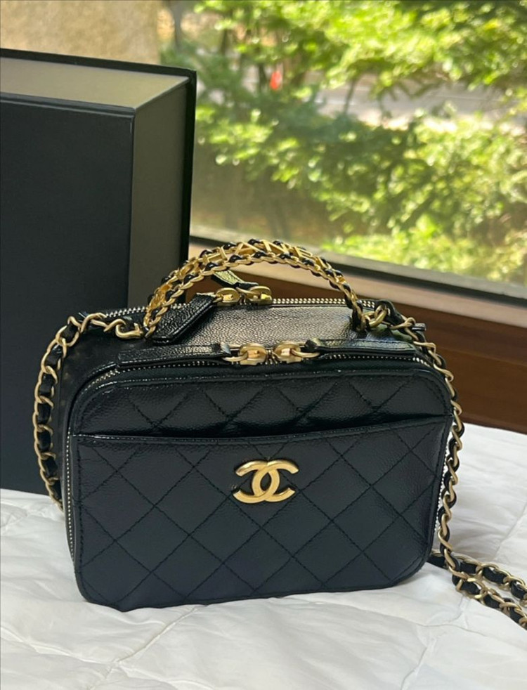 샤넬 탑핸들 베니티 케이스 코스메틱백(네고가능) 이미지