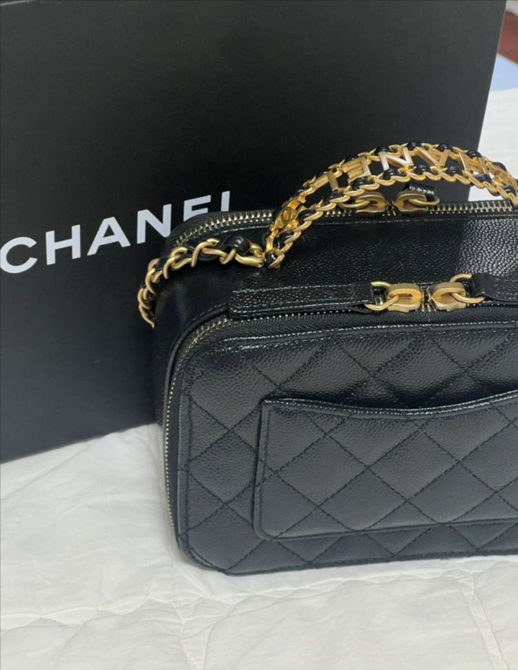 샤넬 탑핸들 베니티 케이스 코스메틱백(네고가능) 이미지