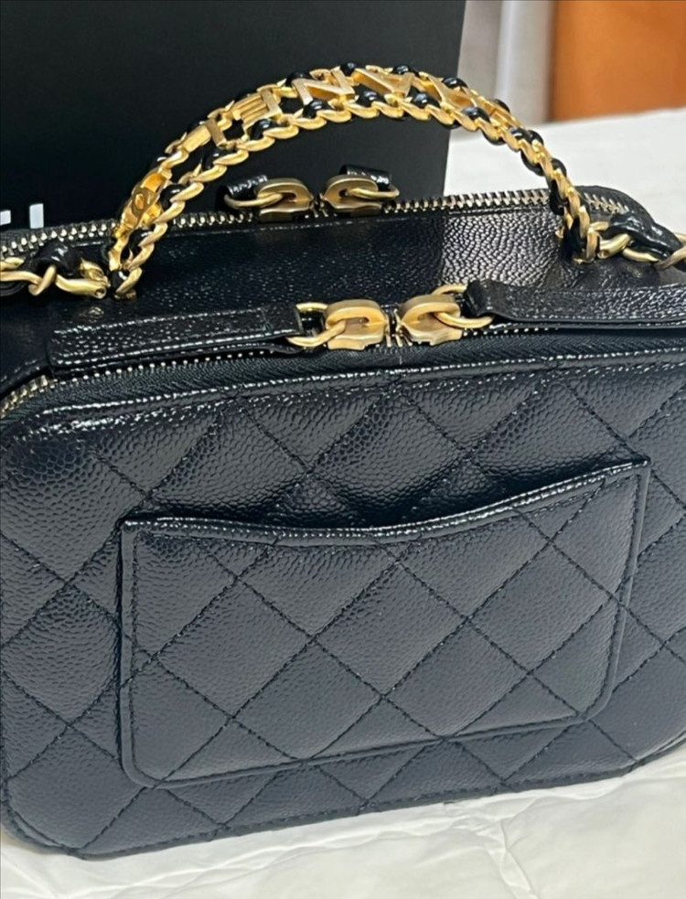 샤넬 탑핸들 베니티 케이스 코스메틱백(네고가능) 이미지