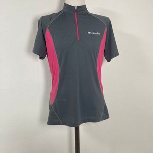 콜롬비아 여성그레이기능성반팔티 호호상점