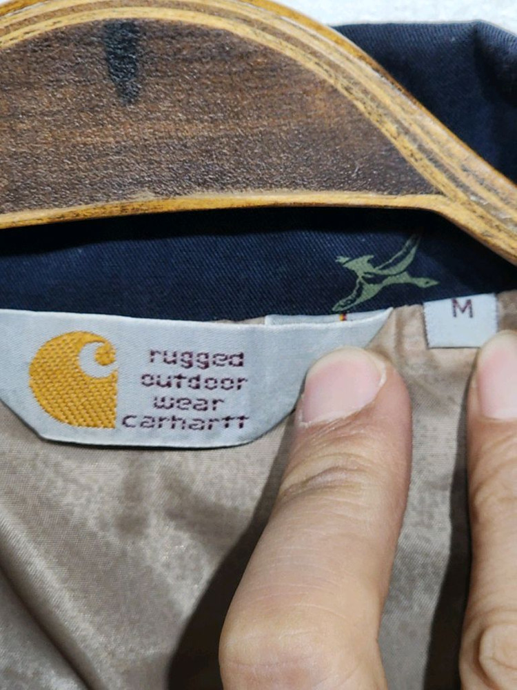 (M) 칼하트 휴스톤 자켓 패턴 블루종 점퍼 아메카지--2