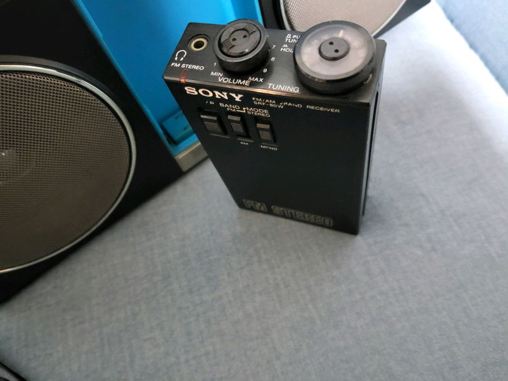 소니 SRF-80W 도킹시스템 라디오 이미지