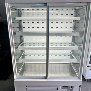 다이아 쇼케이스 냉장고 1200 5단 앞문형 화이트 반찬 밀키트 과일 프리미엄 이미지