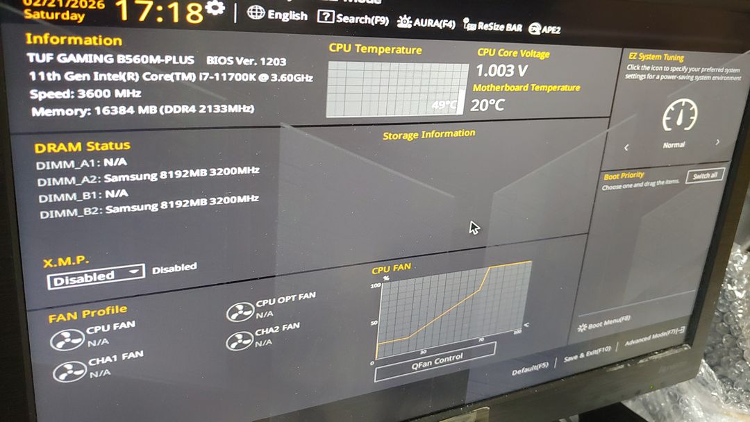 인텔 i7 11700K CPU,DDR4램 8Gx2,SSD 세트 팝니다.. 이미지