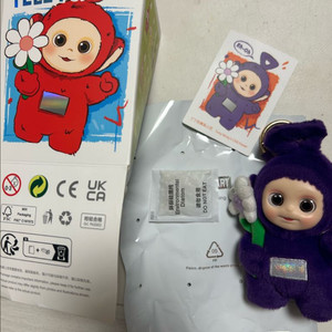 팝마트 텔레토비 꽃을 든 보라돌이 중고 이미지