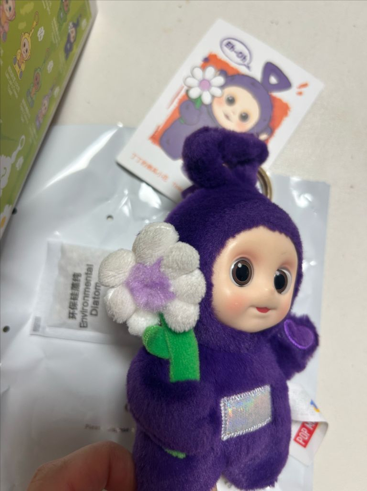 팝마트 텔레토비 꽃을 든 보라돌이 중고 이미지