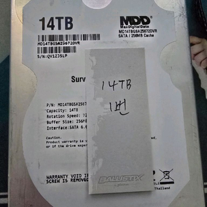 신품급 14tb HDD / 상태 좋음