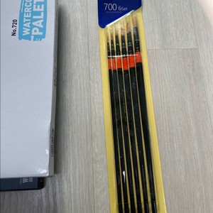 (새상품) 신한 물감/팔레트/화홍 붓 전문가용 수채화