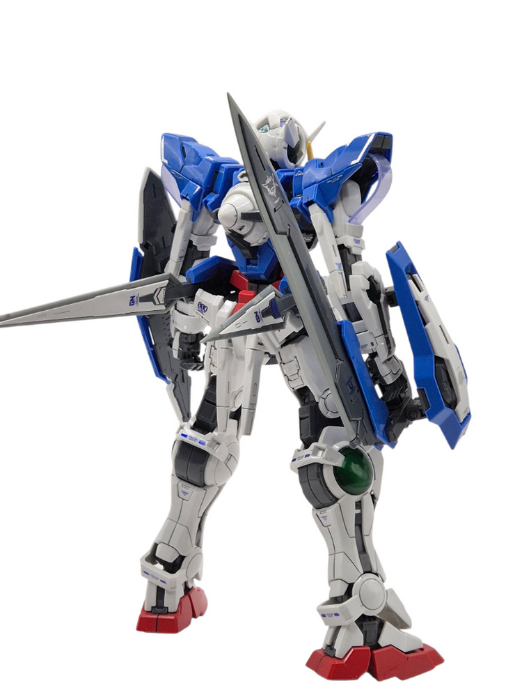 유광 마감 (최상급) MG 엑시아 건담 더블오 반다이 건프라--3