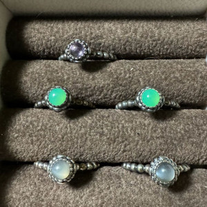 판도라 단종 반지 탄생석 2월 5월 6월 50호 구탄 구탄생석