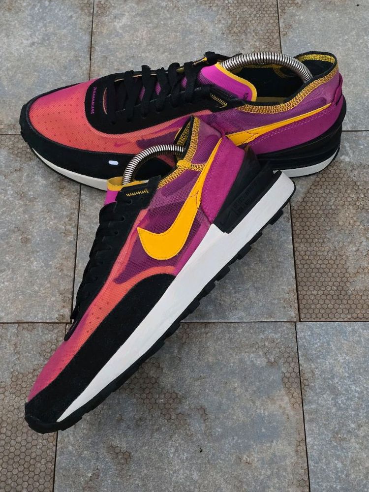 (280)나이키 와플 원 액티브 푸시아 스니커즈 운동화--5