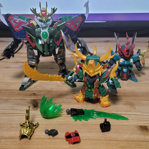 SD 삼국전 건담 사제코팅 및 3종 일괄