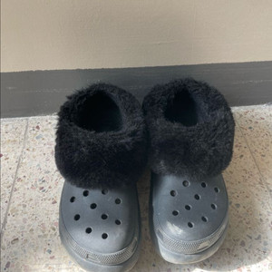 퍼 트리밍 클로그 슬리퍼 맘모스 250