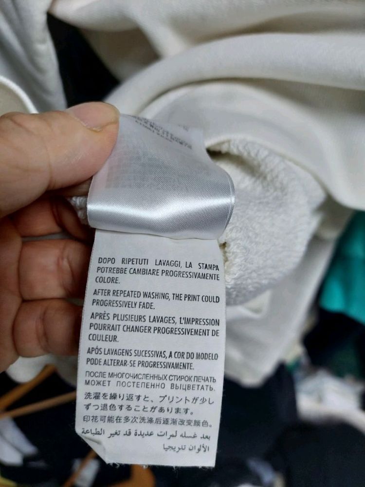 구찌 부티크 로고 아이보리 후드티 실측100 정품검수완료 이미지