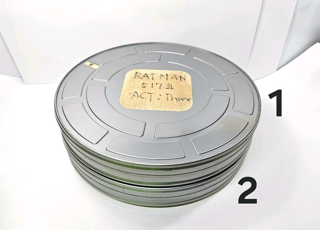 2A, 90년대 TV용 만화영화 필름통 2개 세트(빈 것) 이미지