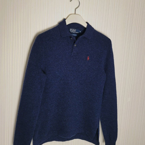 여성M 폴로 램스울 카라넥 니트 네이비 랄프로렌