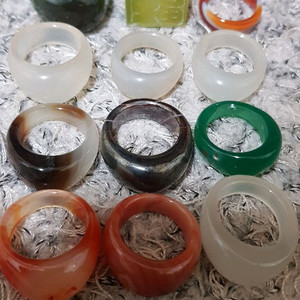 옥반지 옥팔찌 옥목걸이 옥도장 옥매트 천연옥 제품 일괄만 도매정리 (총 2,389개) 개별X