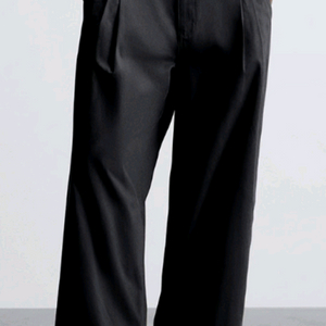 자라 남성 투턱 와이드핏 팬츠 면바지. 무료배송