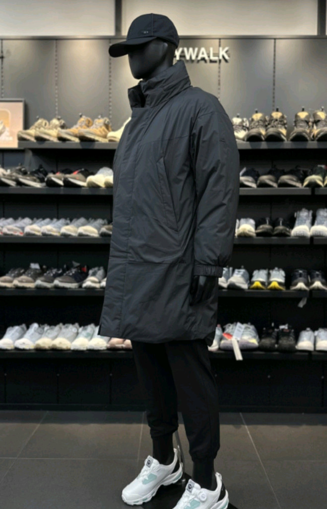 (새제품)K2 씬에어 롱패딩 구스다운 남성 블랙110 이미지