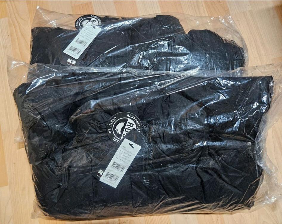 (새제품)K2 씬에어 롱패딩 구스다운 남성 블랙110 이미지