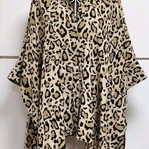 새상품/정품 구찌 레오파트 실크 블라우스 44