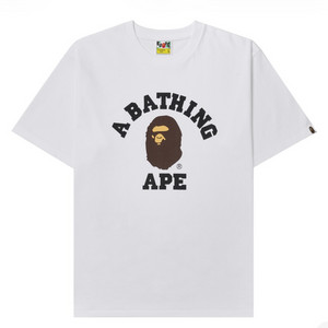 L 베이프 컬리지 반팔 티셔츠 화이트 미개봉 미시착 새상품